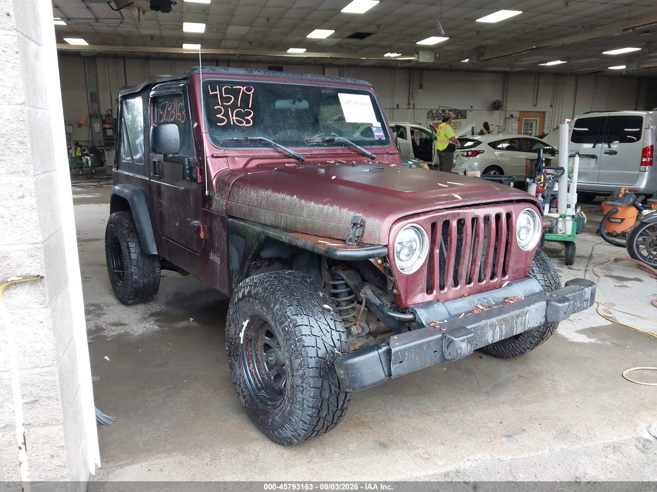 1J4FA29193P****** · 2003 JEEP WRANGLER SE
