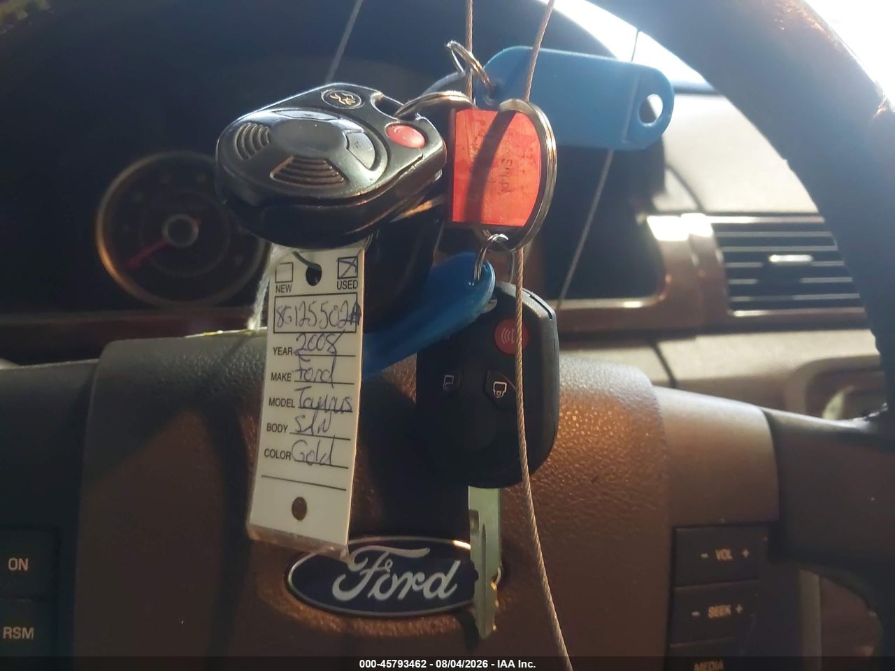 1FAHP24W98G****** · 2008 FORD TAURUS SEL · 11/11