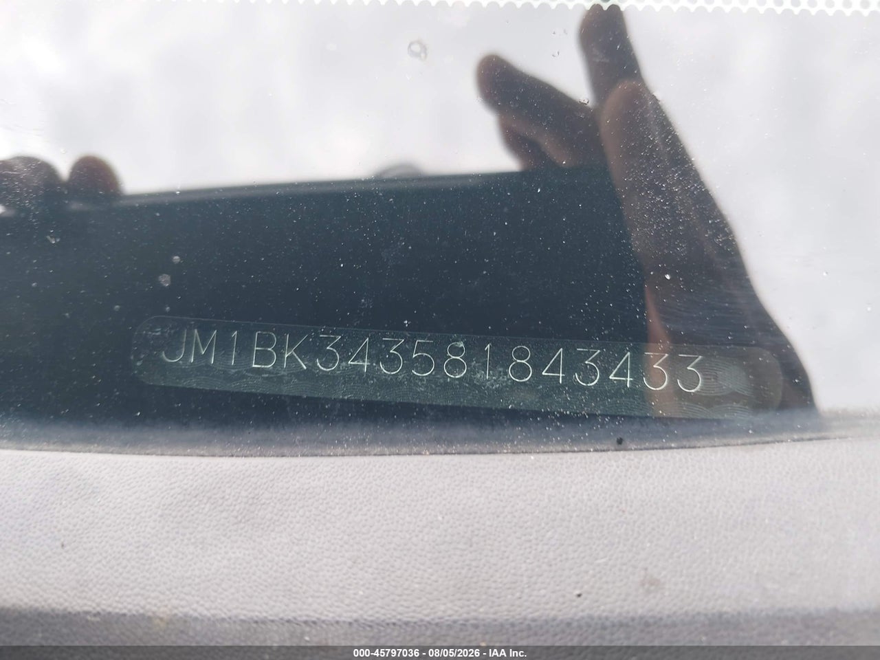 JM1BK343581****** · 2008 MAZDA MAZDA3   · 9/11