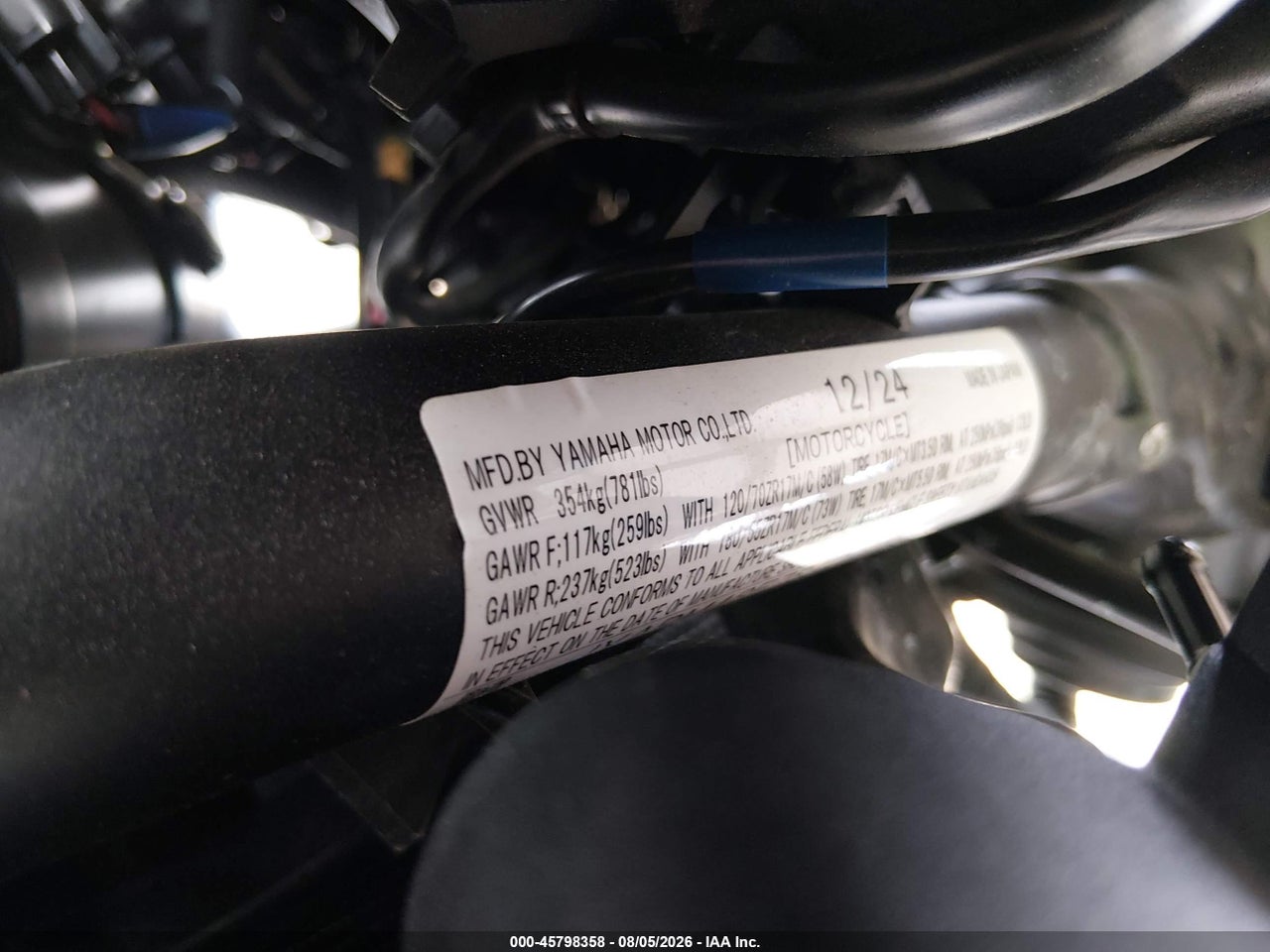 JYARM48E7SA****** · 2025 YAMAHA MTN690   · 10/10
