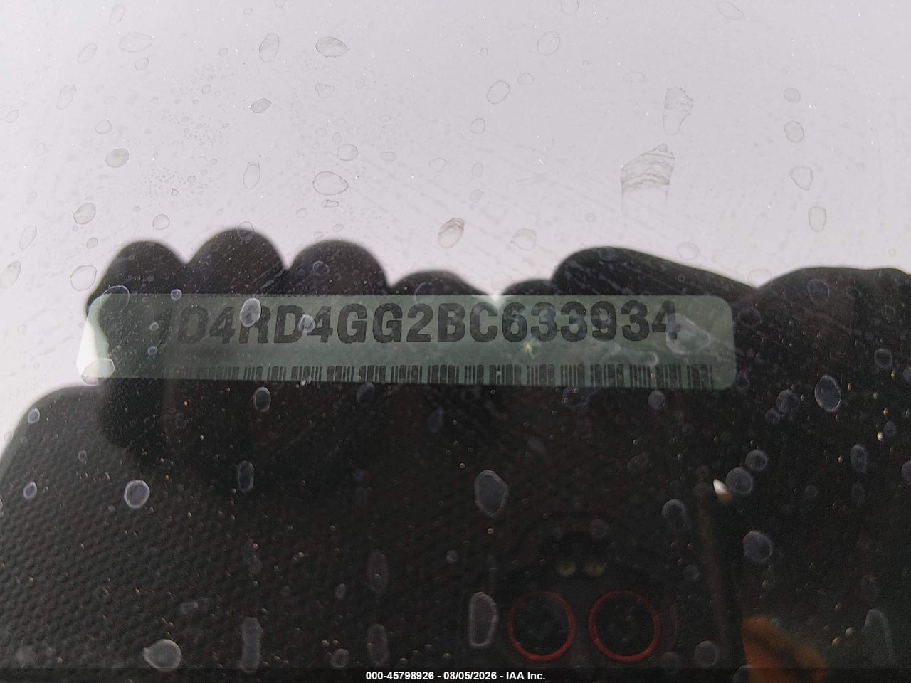 1D4RD4GG2BC****** · 2011 DODGE DURANGO CREW · 9/11