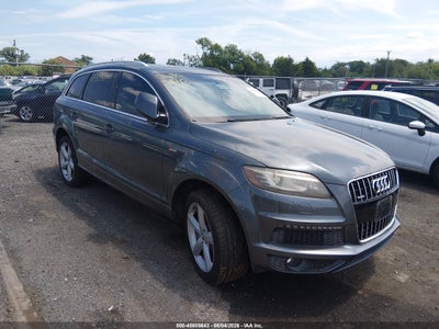 WA1DGAFE1DD****** · 2013 AUDI Q7 3.0T S LINE PRESTIGE