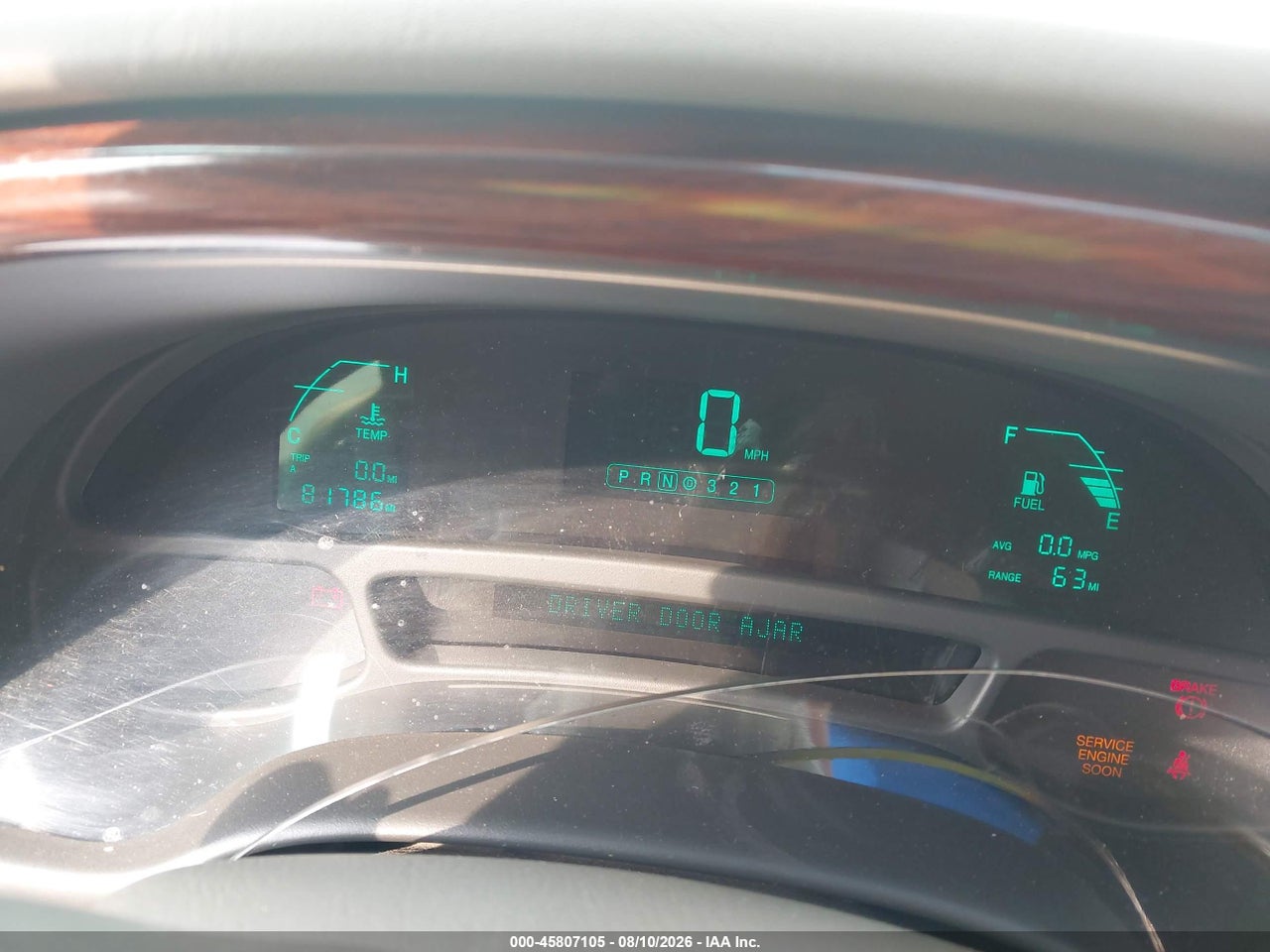 1G6KD54Y1YU****** · 2000 CADILLAC DEVILLE STANDARD · 7/11