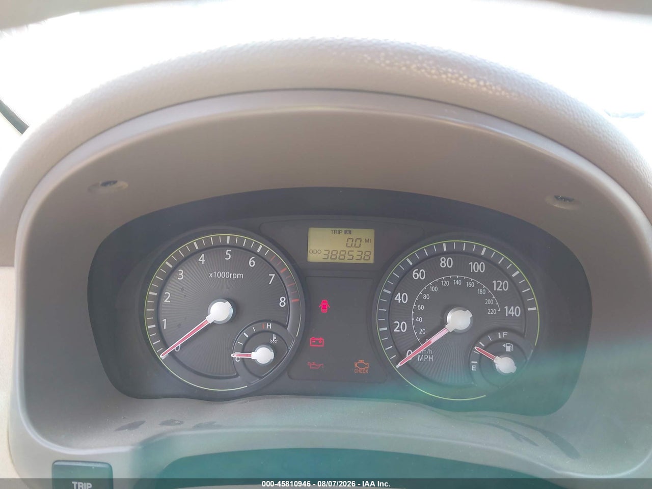KNADE123476****** · 2007 KIA RIO LX · 7/11
