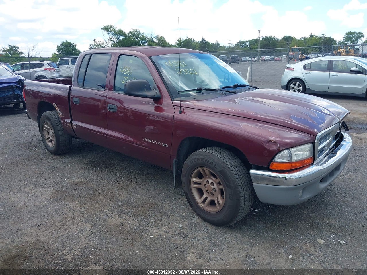 1B7GL2AN71S****** · 2001 DODGE DAKOTA SLT/SPORT