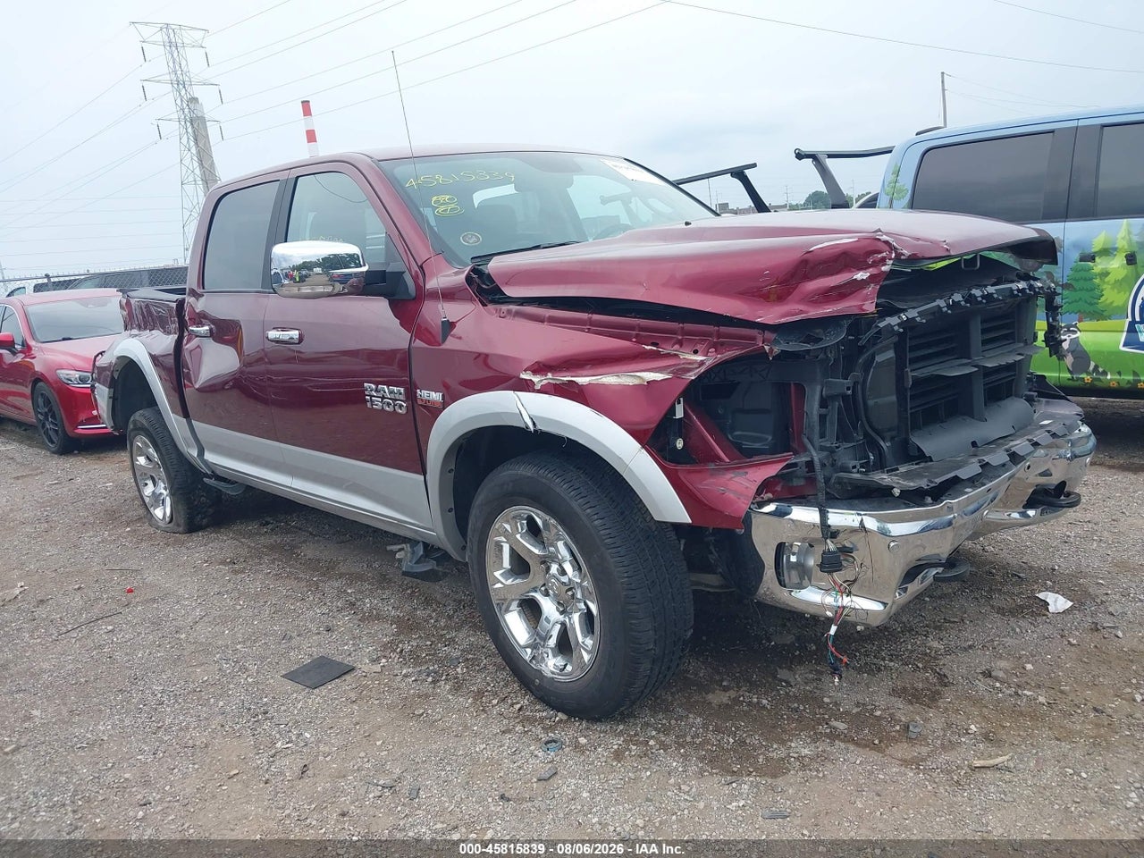 1C6RR7NT9HS****** · 2017 RAM 1500 LARAMIE  4X4 5'7 BOX