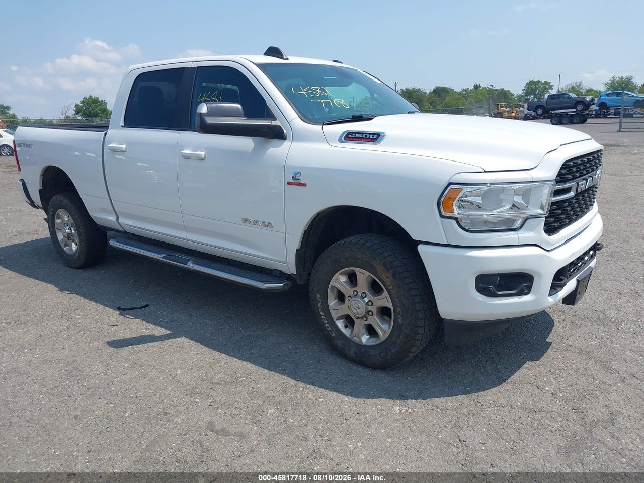 3C6UR5DL1NG****** · 2022 RAM 2500 BIG HORN  4X4 6'4 BOX