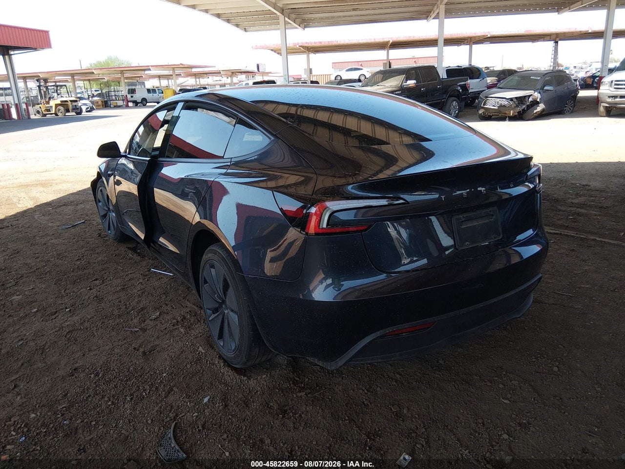 2025 TESLA MODEL 3 LONG RANGE REAR-WHEEL DRIVE/STANDARD REAR-WHEEL DRIVE · 3/9