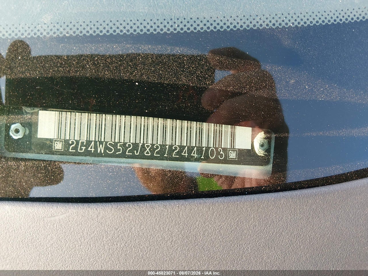2G4WS52J821****** · 2002 BUICK CENTURY CUSTOM · 9/11