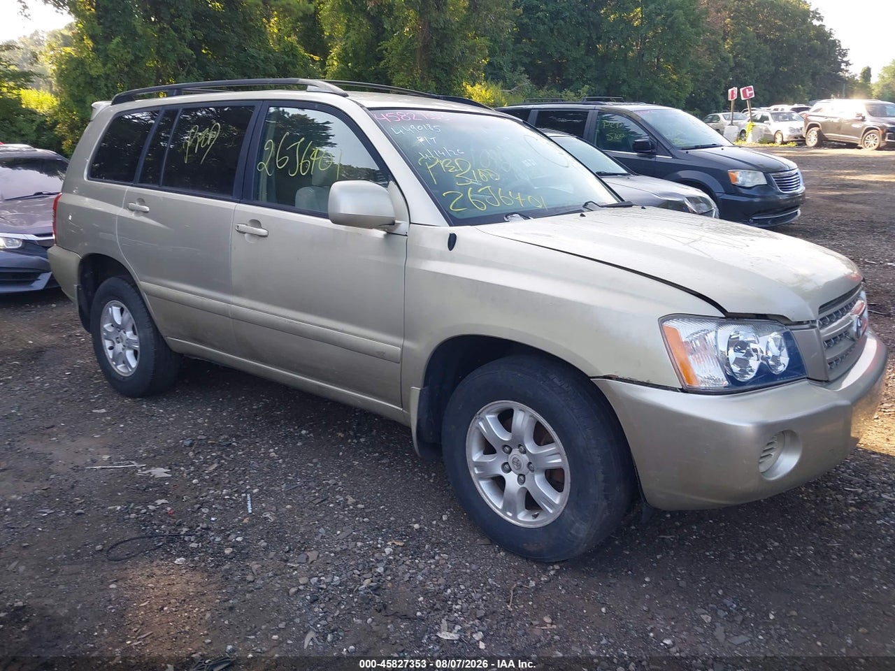 JTEGF21A330****** · 2003 TOYOTA HIGHLANDER V6