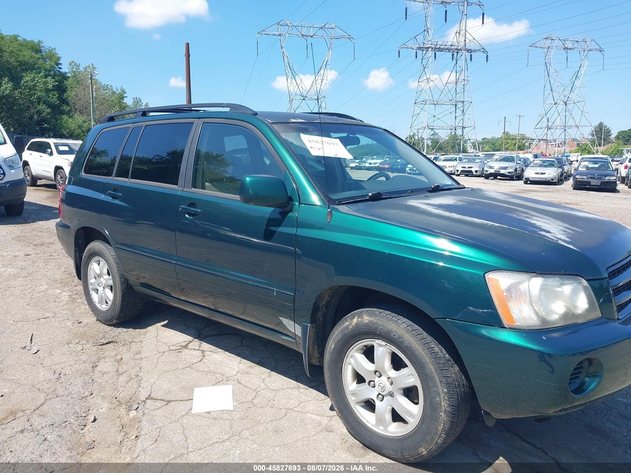 JTEGF21A730****** · 2003 TOYOTA HIGHLANDER V6