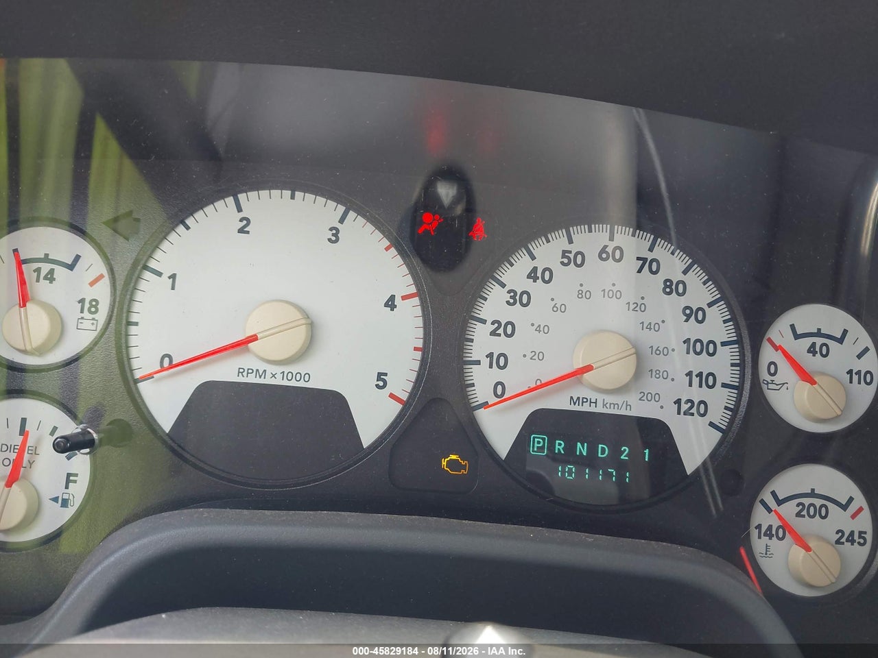 3D7KS29C37G****** · 2007 DODGE RAM 2500 SLT · 7/11