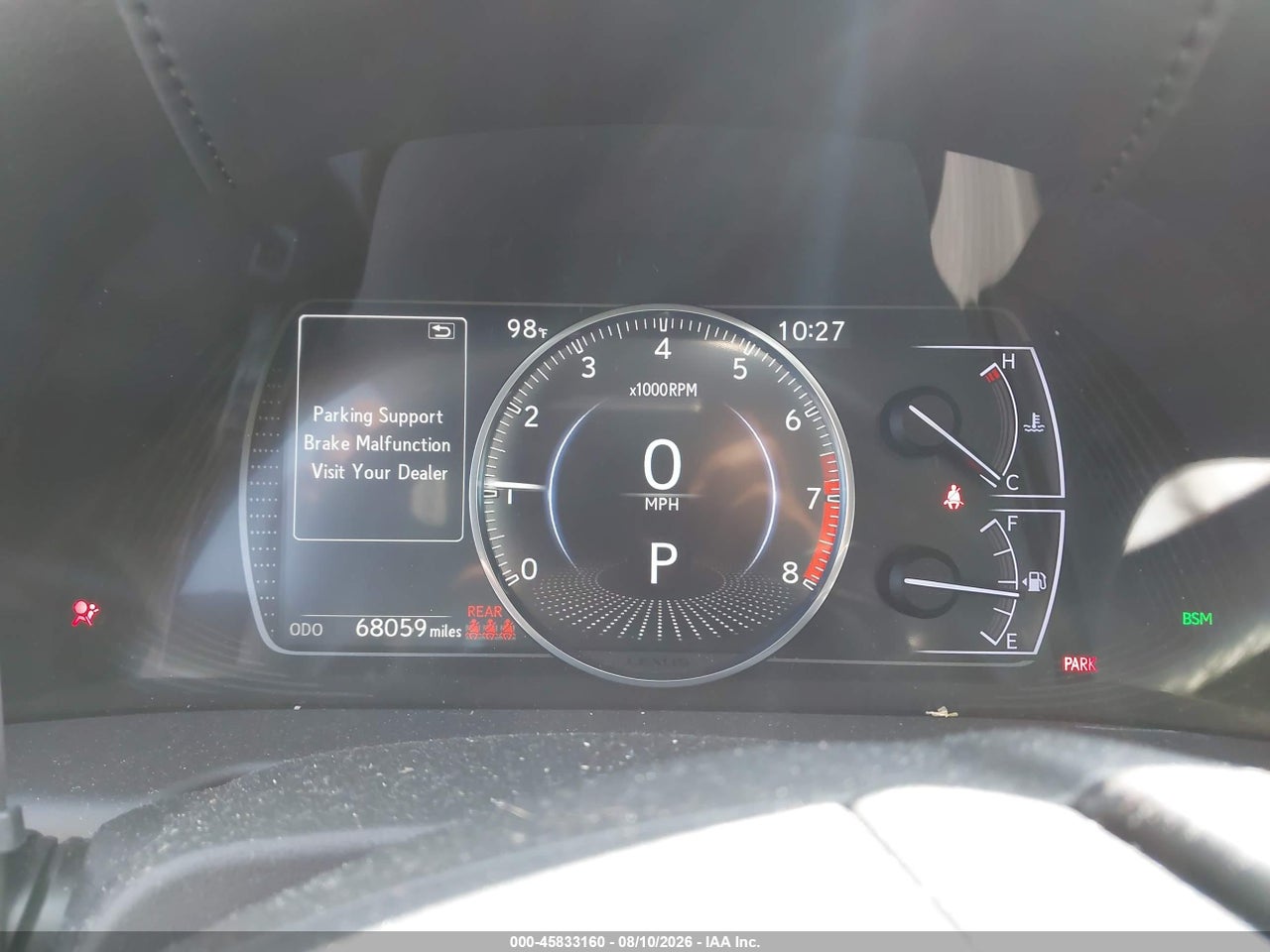 JTHBZ1B18K2****** · 2019 LEXUS ES 350   · 7/11