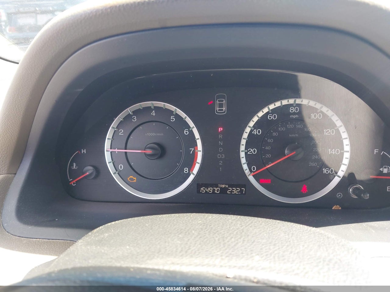 5KBCP3F81AB****** · 2010 HONDA ACCORD 3.5 EX-L · 7/11