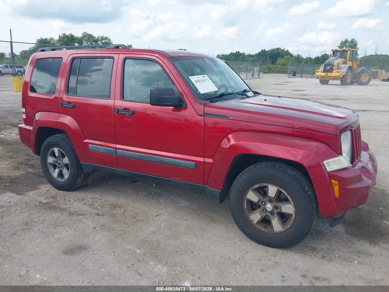 1J8GN28K38W****** · 2008 JEEP LIBERTY SPORT