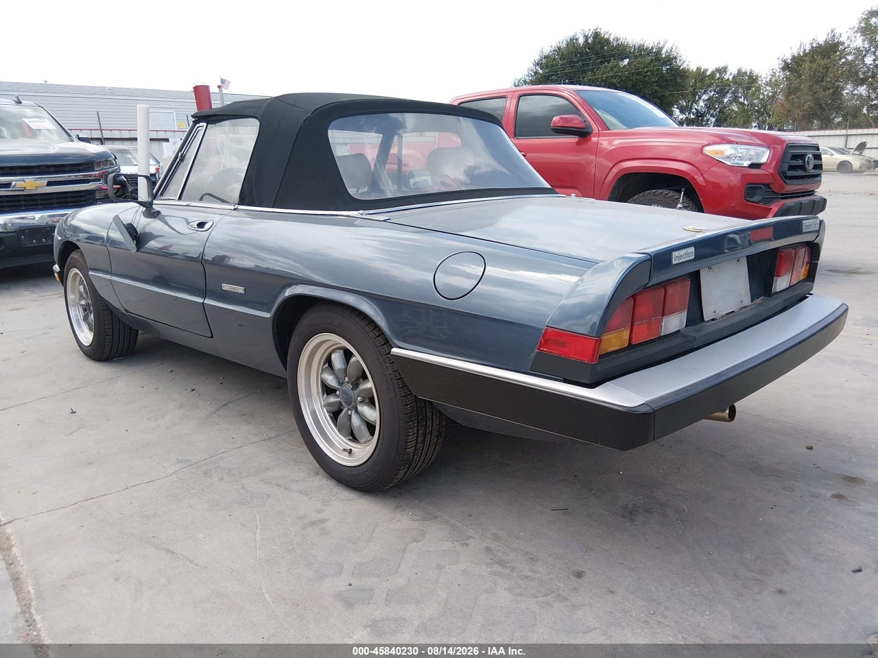 ZARBA5586H1****** · 1987 ALFA ROMEO SPIDER VELOCE · 3/11