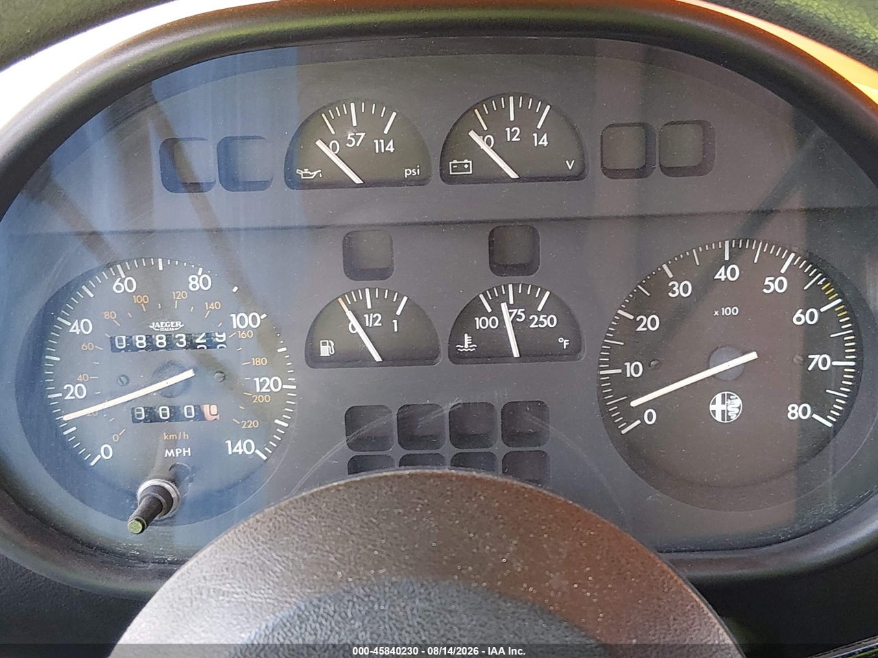 ZARBA5586H1****** · 1987 ALFA ROMEO SPIDER VELOCE · 7/11