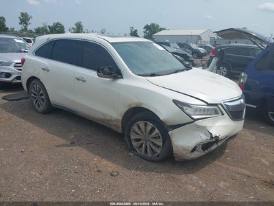 5FRYD4H48GB****** · 2016 ACURA MDX TECHNOLOGY   ACURAWATCH PLUS PACKAGES/TECHNOLOGY PACKAGE