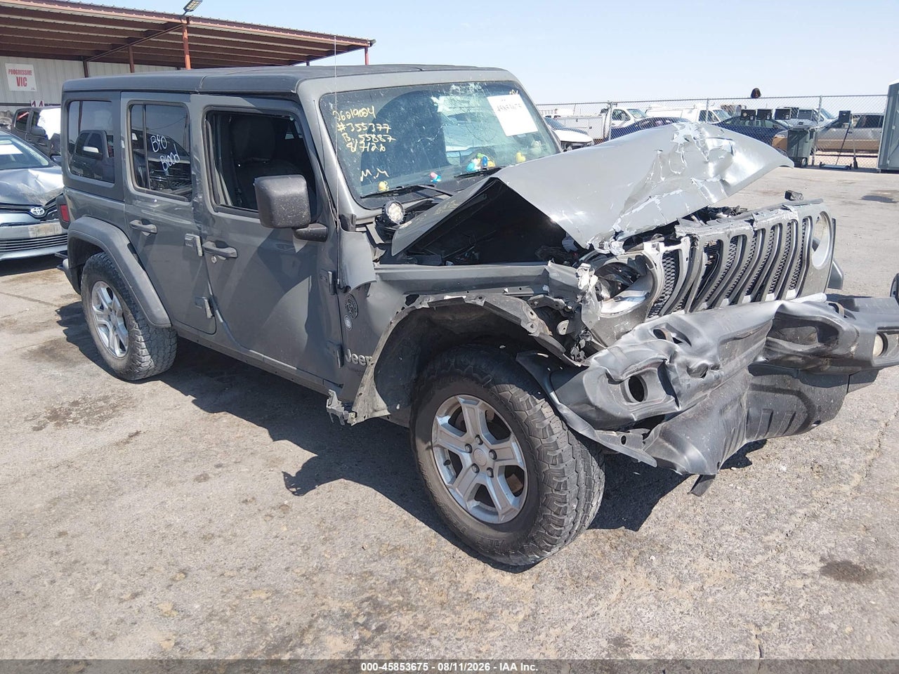 1C4HJXDN9JW****** · 2018 JEEP WRANGLER UNLIMITED SPORT S 4X4