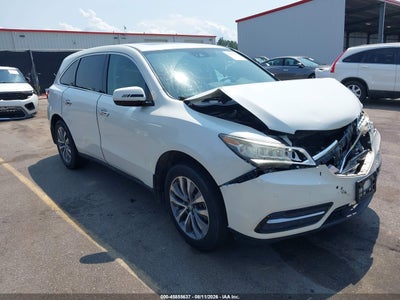 5FRYD3H41GB****** · 2016 ACURA MDX TECHNOLOGY   ACURAWATCH PLUS PACKAGES/TECHNOLOGY PACKAGE