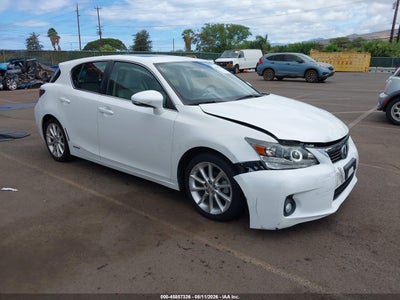 JTHKD5BH0C2****** · 2012 LEXUS CT 200H PREMIUM