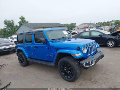 2022 JEEP WRANGLER 4XE UNLIMITED SAHARA 4X4