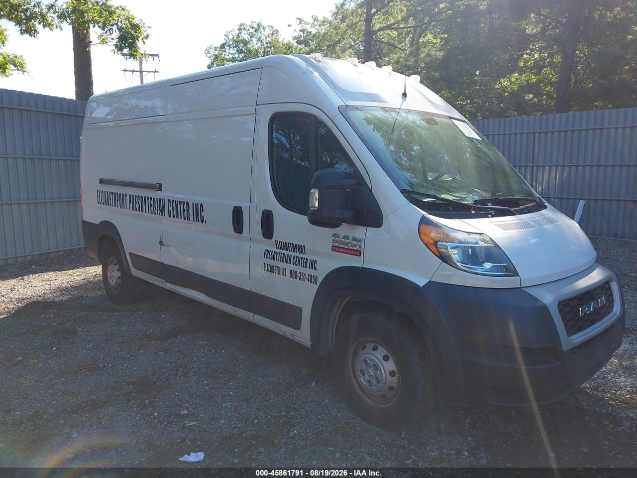 3C6TRVDGXLE****** · 2020 RAM PROMASTER 2500 HIGH ROOF 159 WB