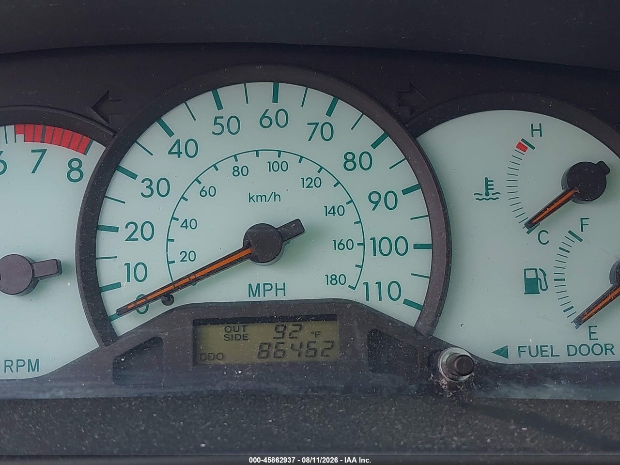 2T1BR32E33C****** · 2003 TOYOTA COROLLA LE · 7/11