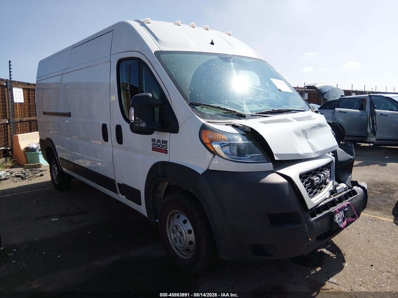 3C6LRVDG4ME****** · 2021 RAM PROMASTER 2500 HIGH ROOF 159 WB