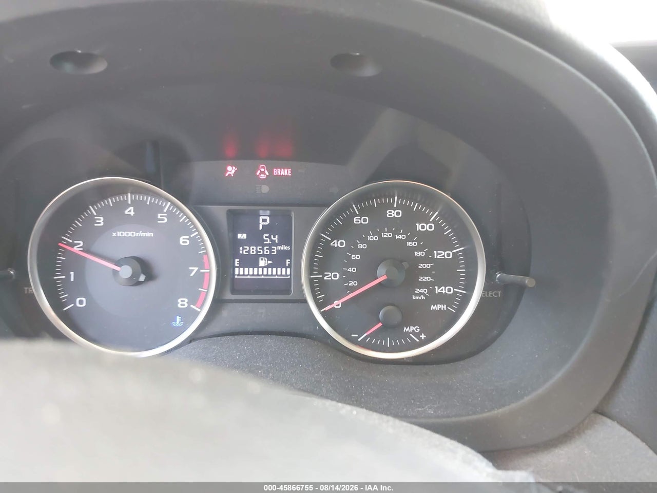 JF1GPAA6XG8****** · 2016 SUBARU IMPREZA 2.0I · 7/11