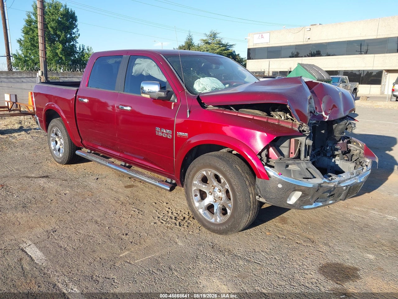 1C6RR7NT8HS****** · 2017 RAM 1500 LARAMIE  4X4 5'7 BOX
