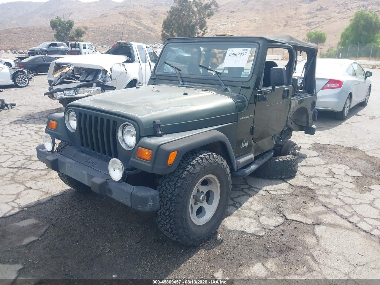 1998 JEEP WRANGLER SE · 2/10