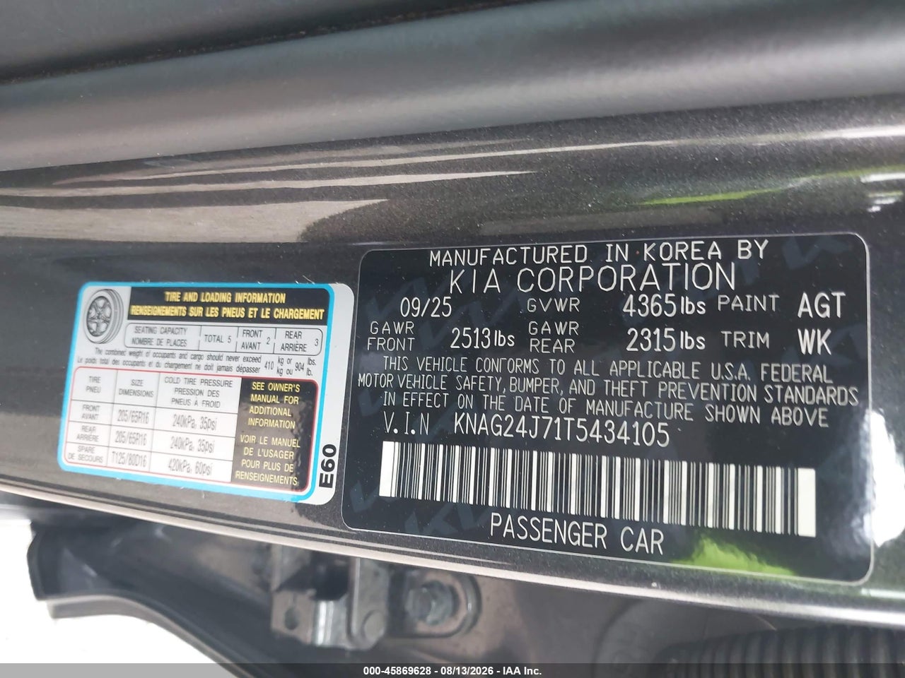 2026 KIA K5 LXS FWD · 9/11
