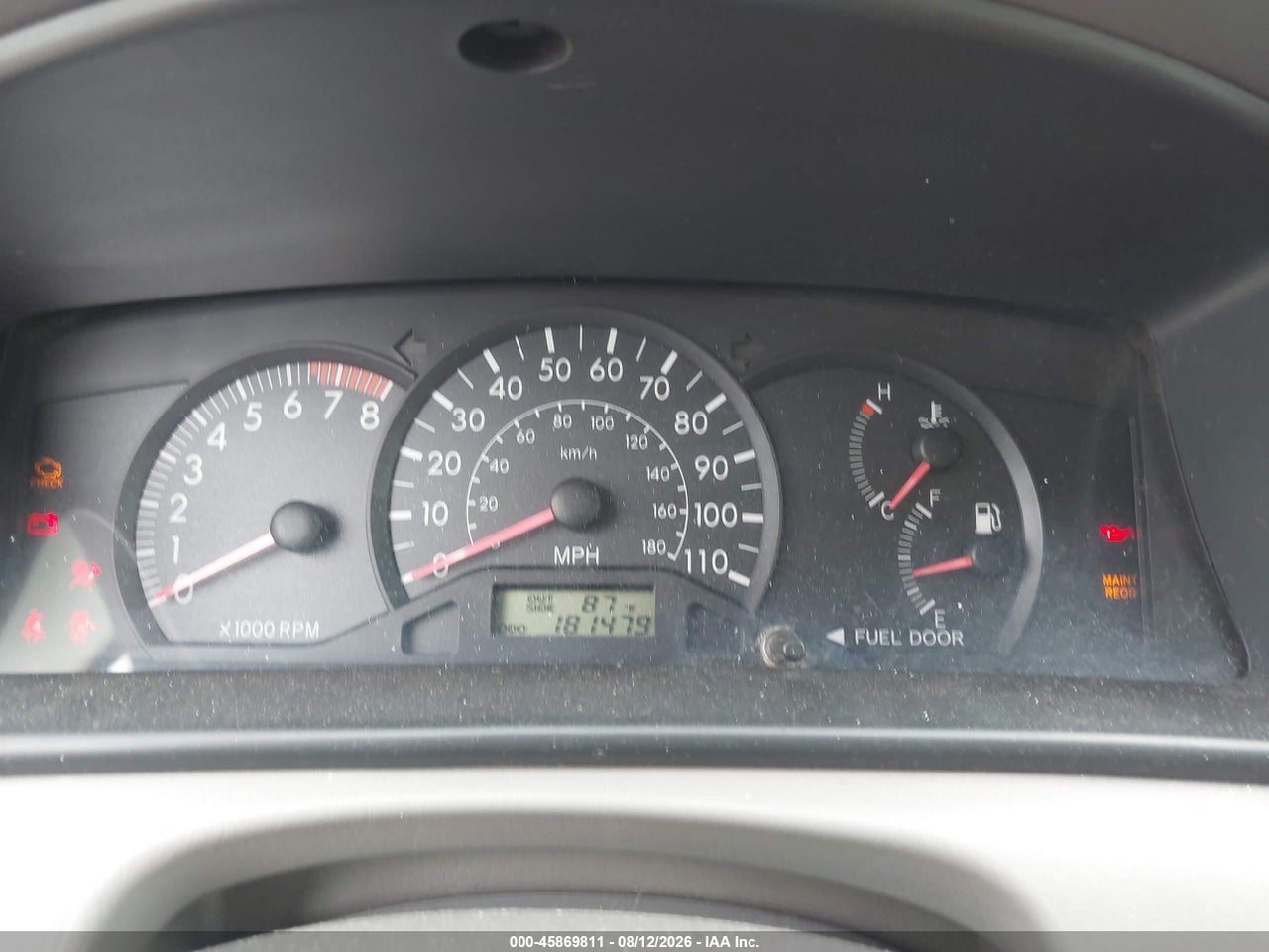 JTDBR32E270****** · 2007 TOYOTA COROLLA CE · 7/11