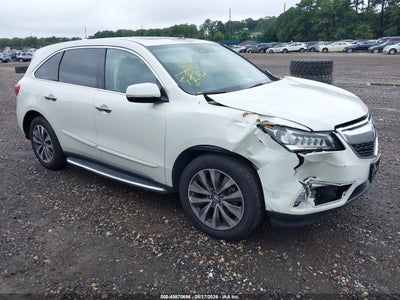 5FRYD4H44GB****** · 2016 ACURA MDX TECHNOLOGY   ACURAWATCH PLUS PACKAGES/TECHNOLOGY PACKAGE