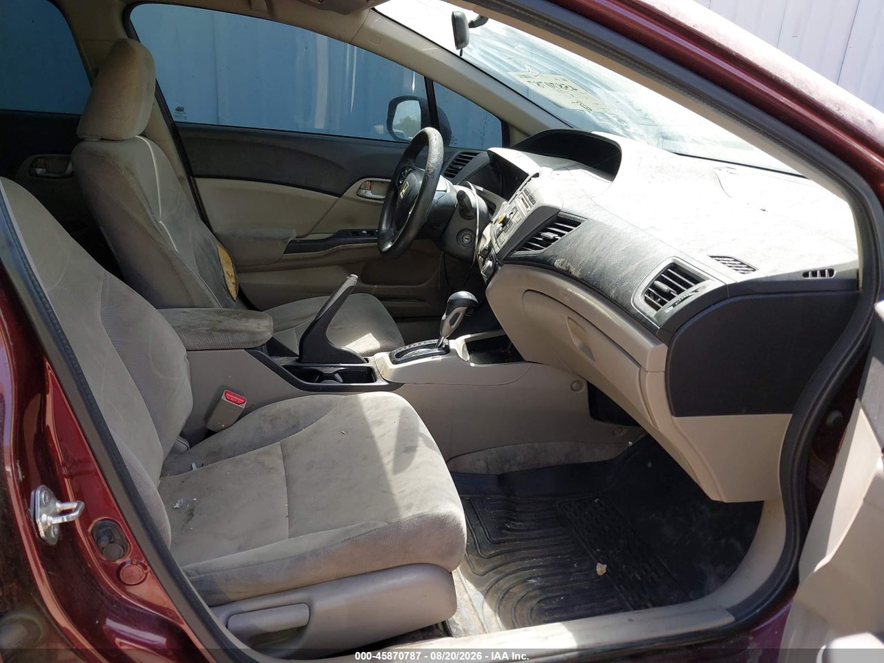 2012 HONDA CIVIC LX · 5/11