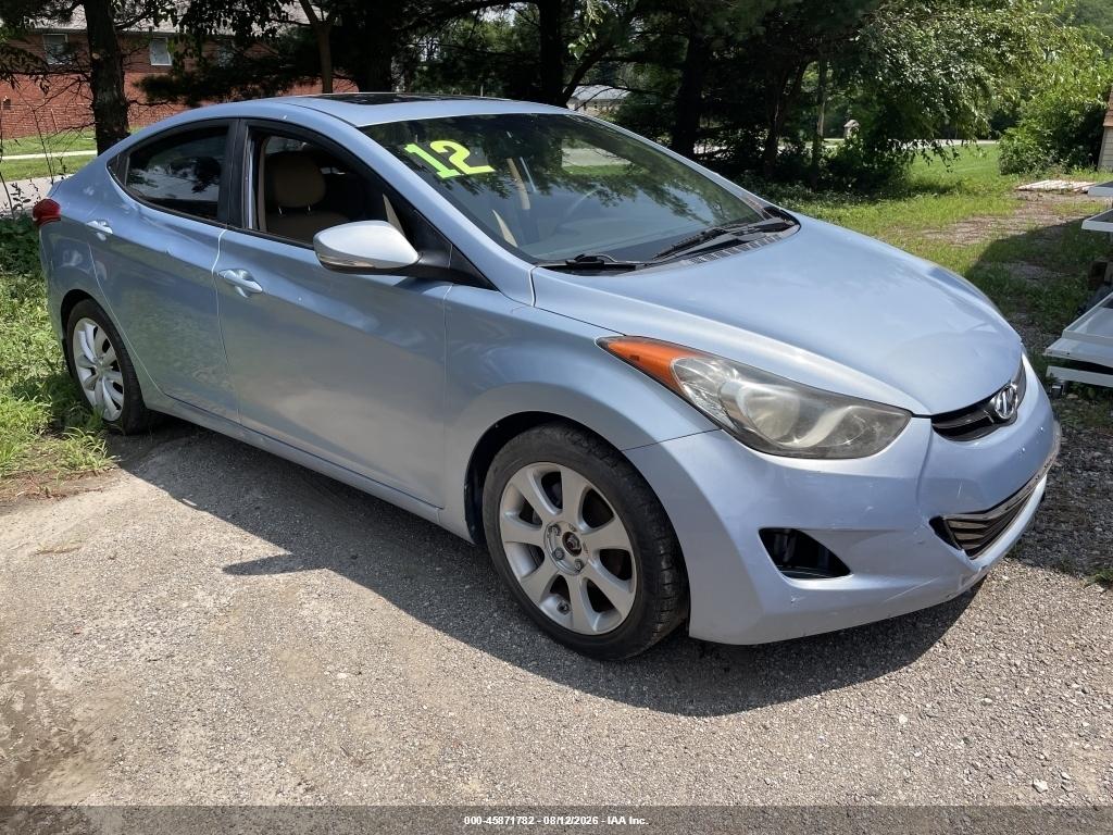 KMHDH4AE7CU****** · 2012 HYUNDAI ELANTRA LIMITED (ULSAN PLANT)