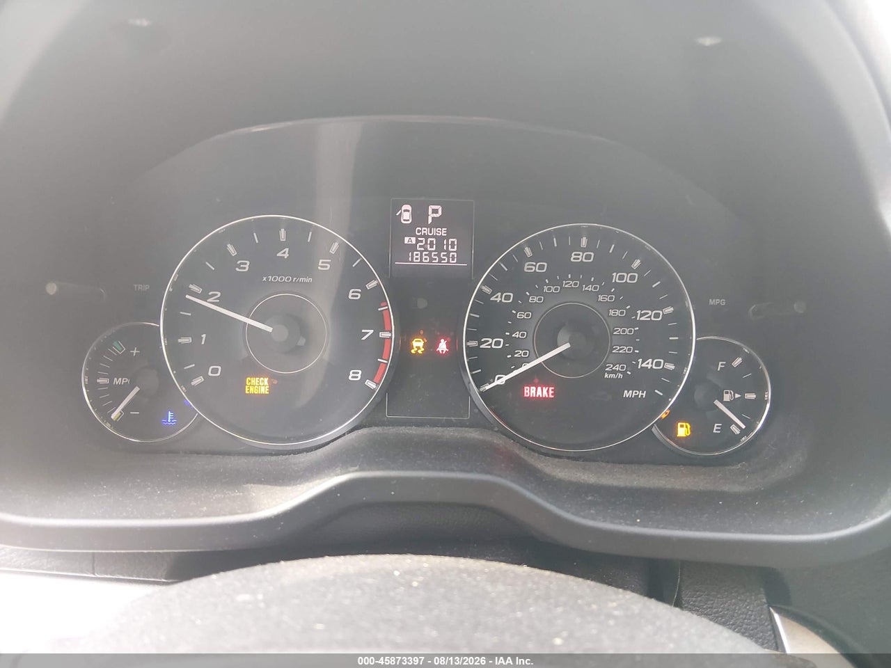 4S4BRBAC6C3****** · 2012 SUBARU OUTBACK 2.5I · 7/11