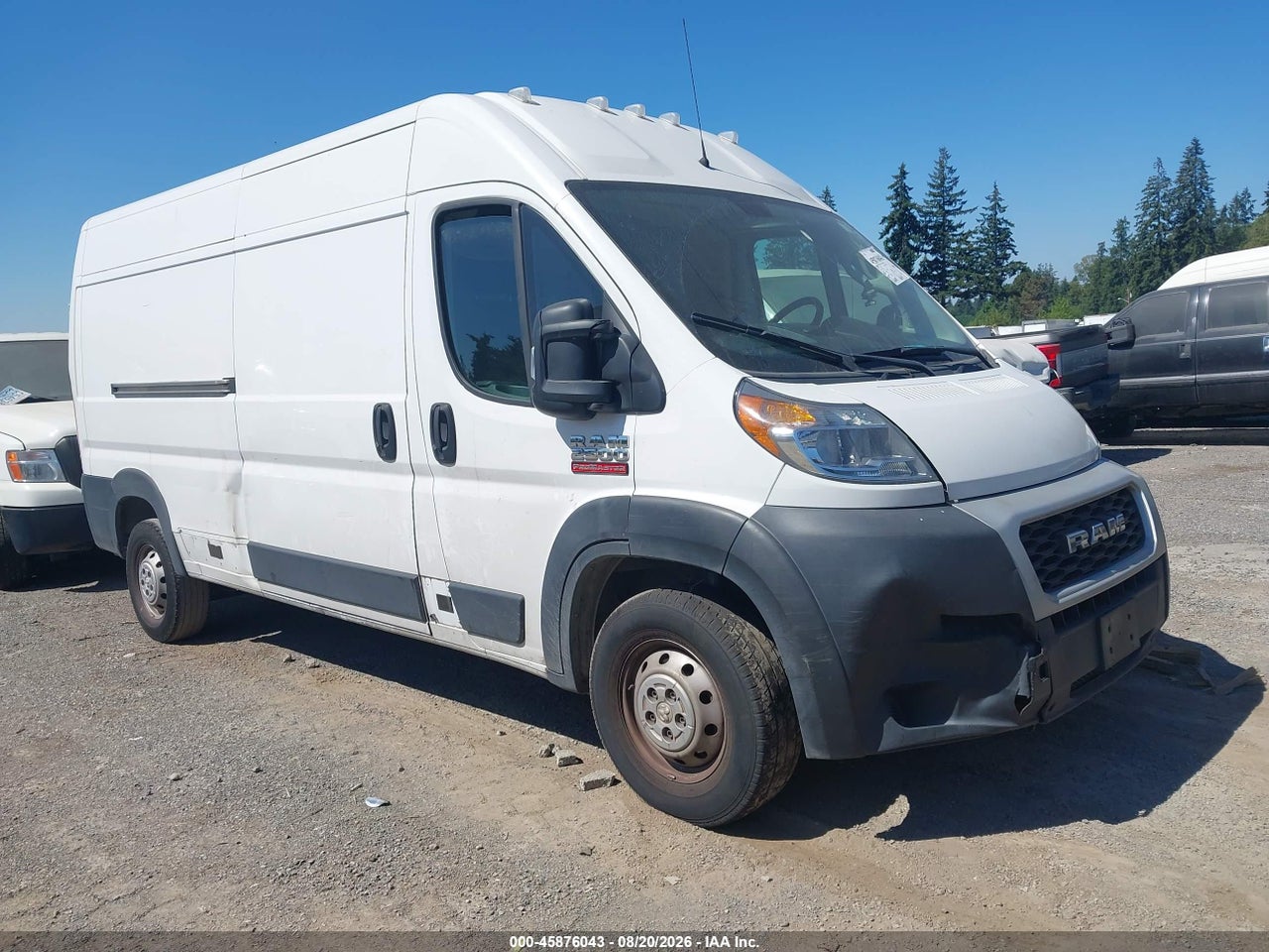 3C6TRVDG0KE****** · 2019 RAM PROMASTER 2500 HIGH ROOF 159 WB