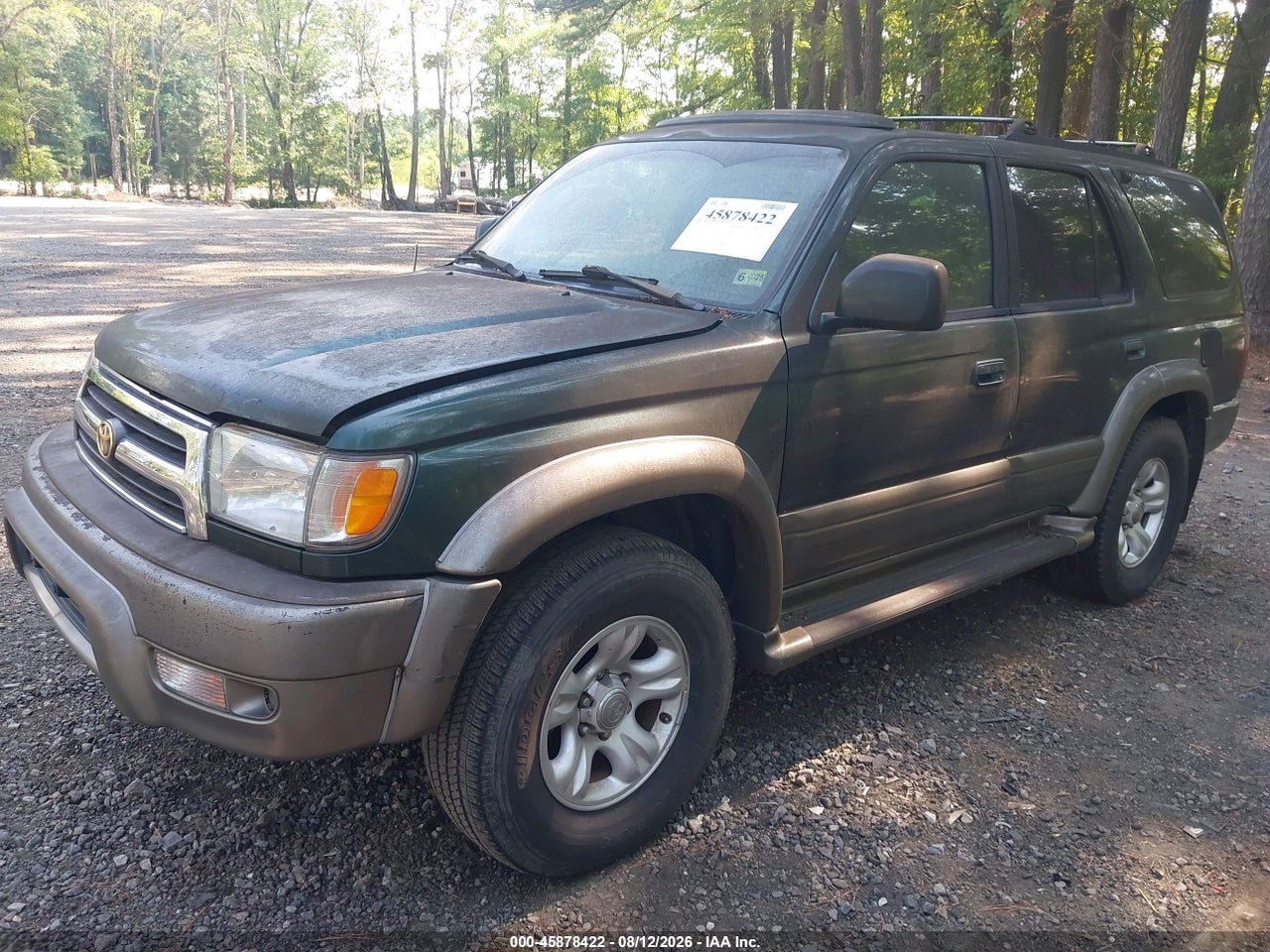 JT3HN87R0Y0****** · 2000 TOYOTA 4RUNNER LIMITED V6 · 2/10
