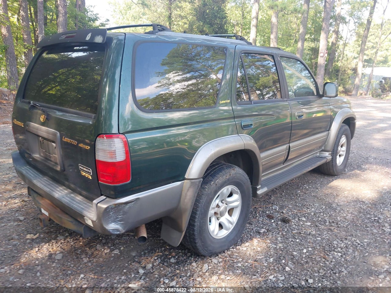 JT3HN87R0Y0****** · 2000 TOYOTA 4RUNNER LIMITED V6 · 4/10