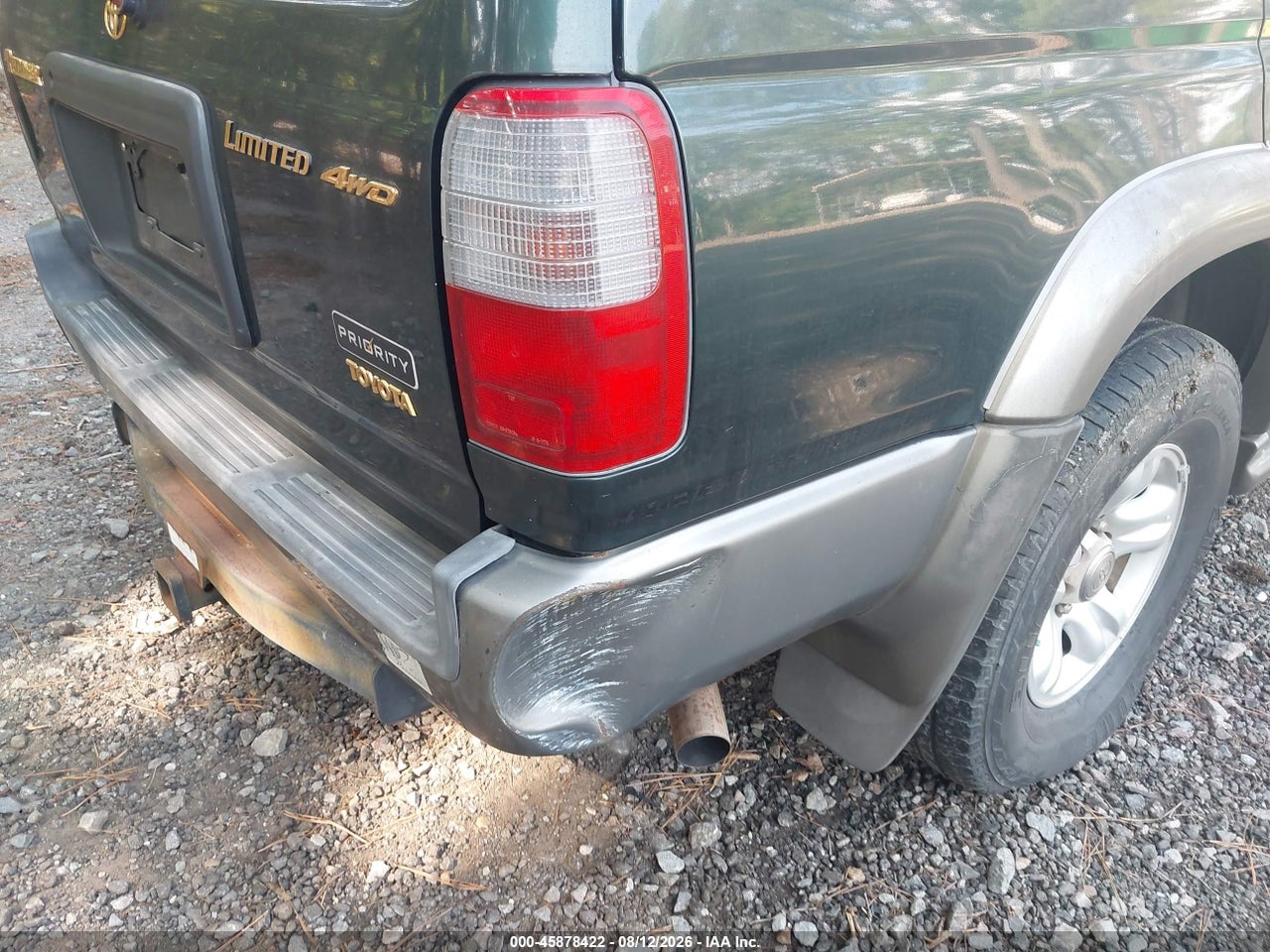 JT3HN87R0Y0****** · 2000 TOYOTA 4RUNNER LIMITED V6 · 6/10