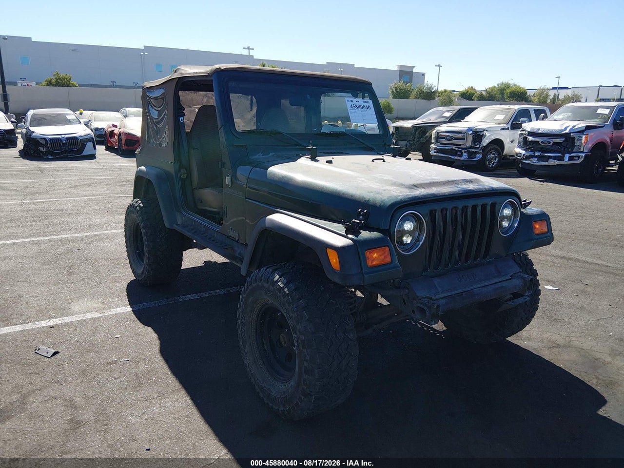 2000 JEEP WRANGLER SE