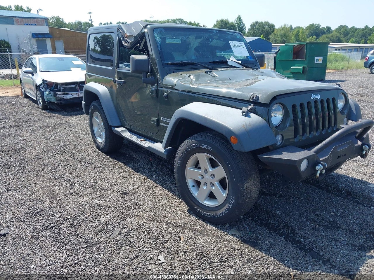 1C4AJWAGXFL****** · 2015 JEEP WRANGLER SPORT