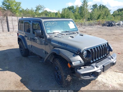 1C4HJXDN6MW****** · 2021 JEEP WRANGLER UNLIMITED WILLYS 4X4