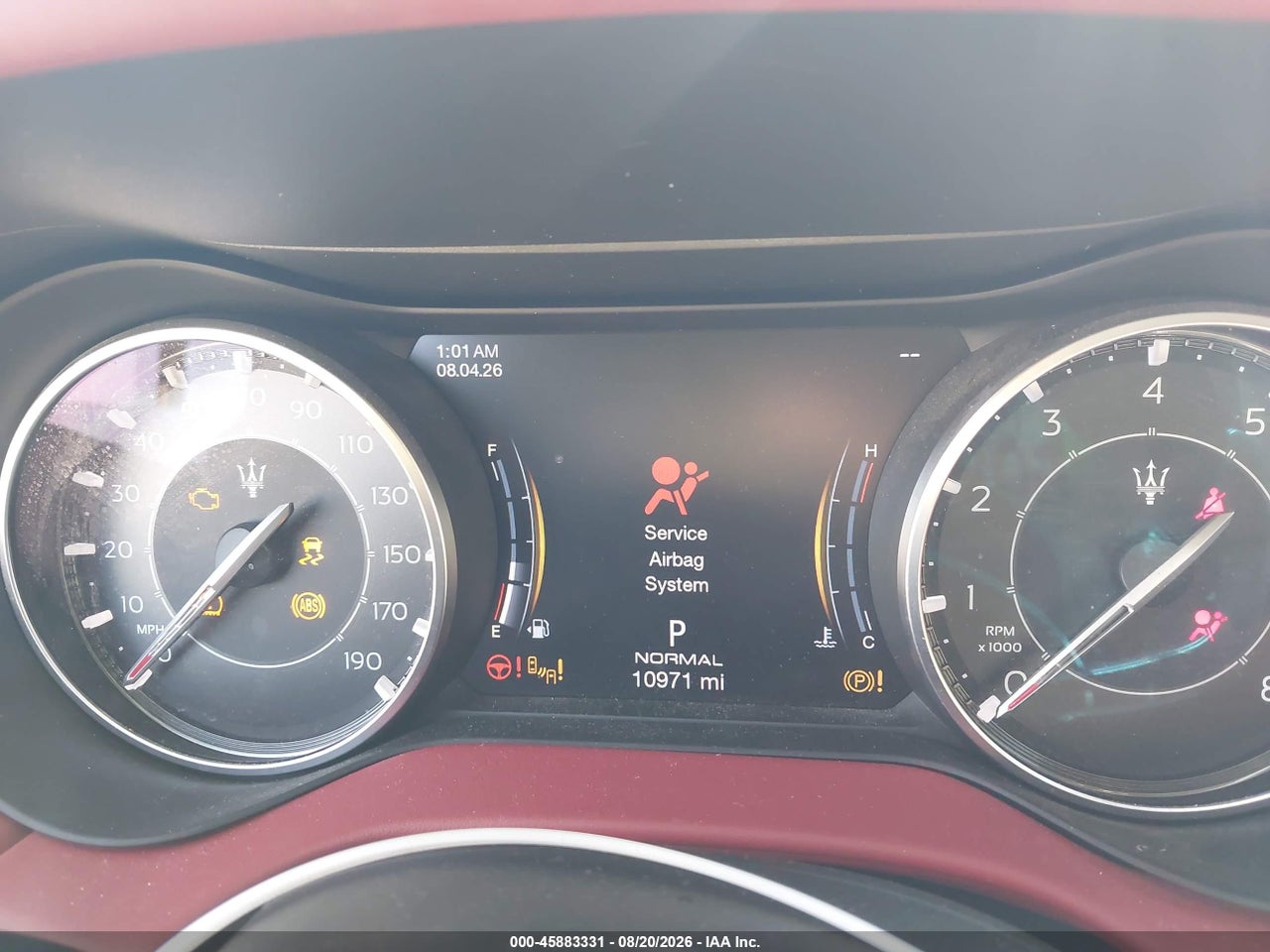 0ZAM57YSM4N****** · 2022 MASERATI GHIBLI MODENA · 7/11