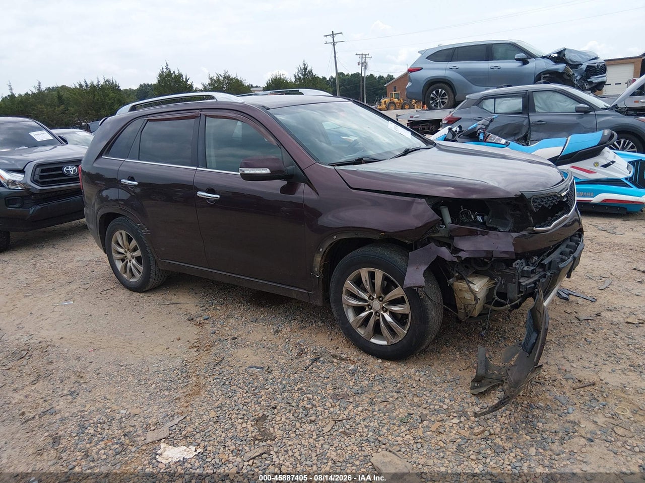 5XYKW4A23DG****** · 2013 KIA SORENTO SX