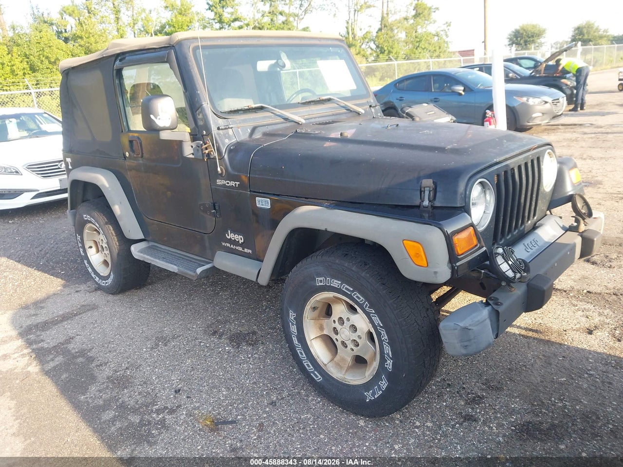 1J4FA49S43P****** · 2003 JEEP WRANGLER SPORT