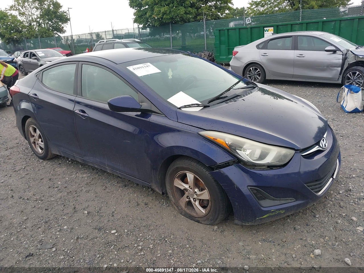 5NPDH4AE2EH****** · 2014 HYUNDAI ELANTRA SE