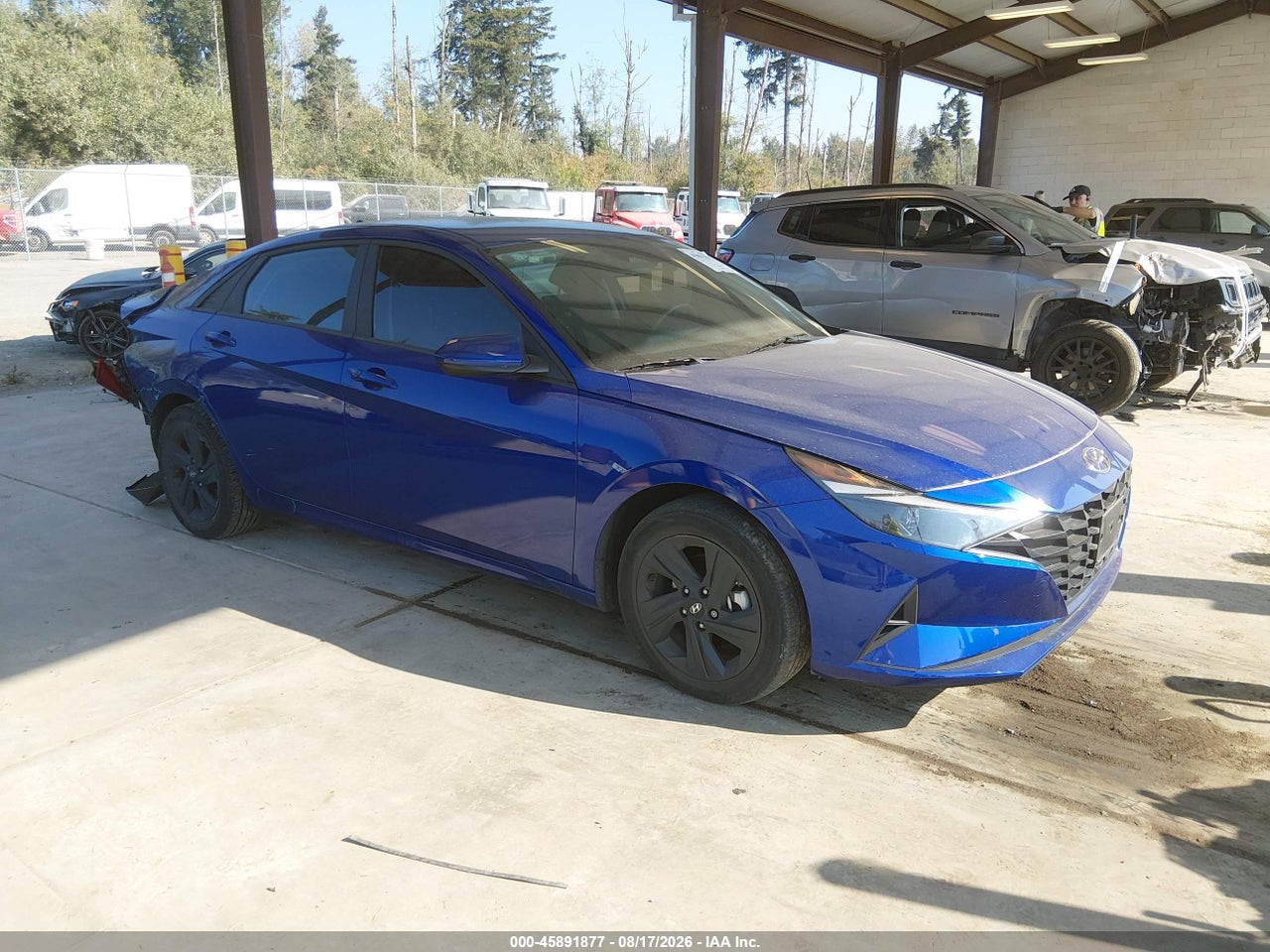 2023 HYUNDAI ELANTRA HYBRID BLUE